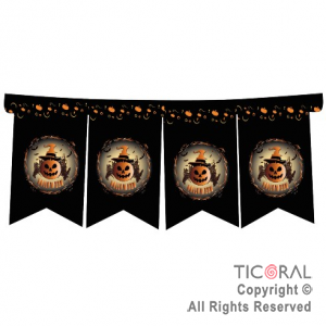 BANDERIN HALLOWEEN STAMPING x 1